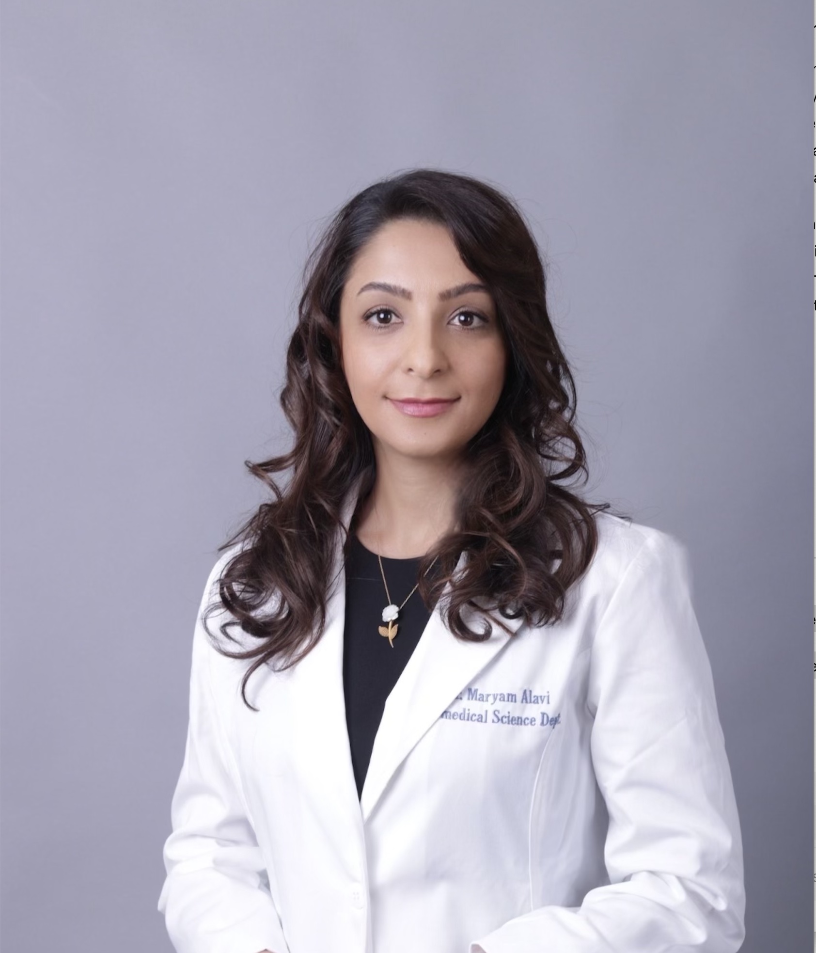 Dr. Maryam Alavi, founder of BiotechNmed Launch Lab